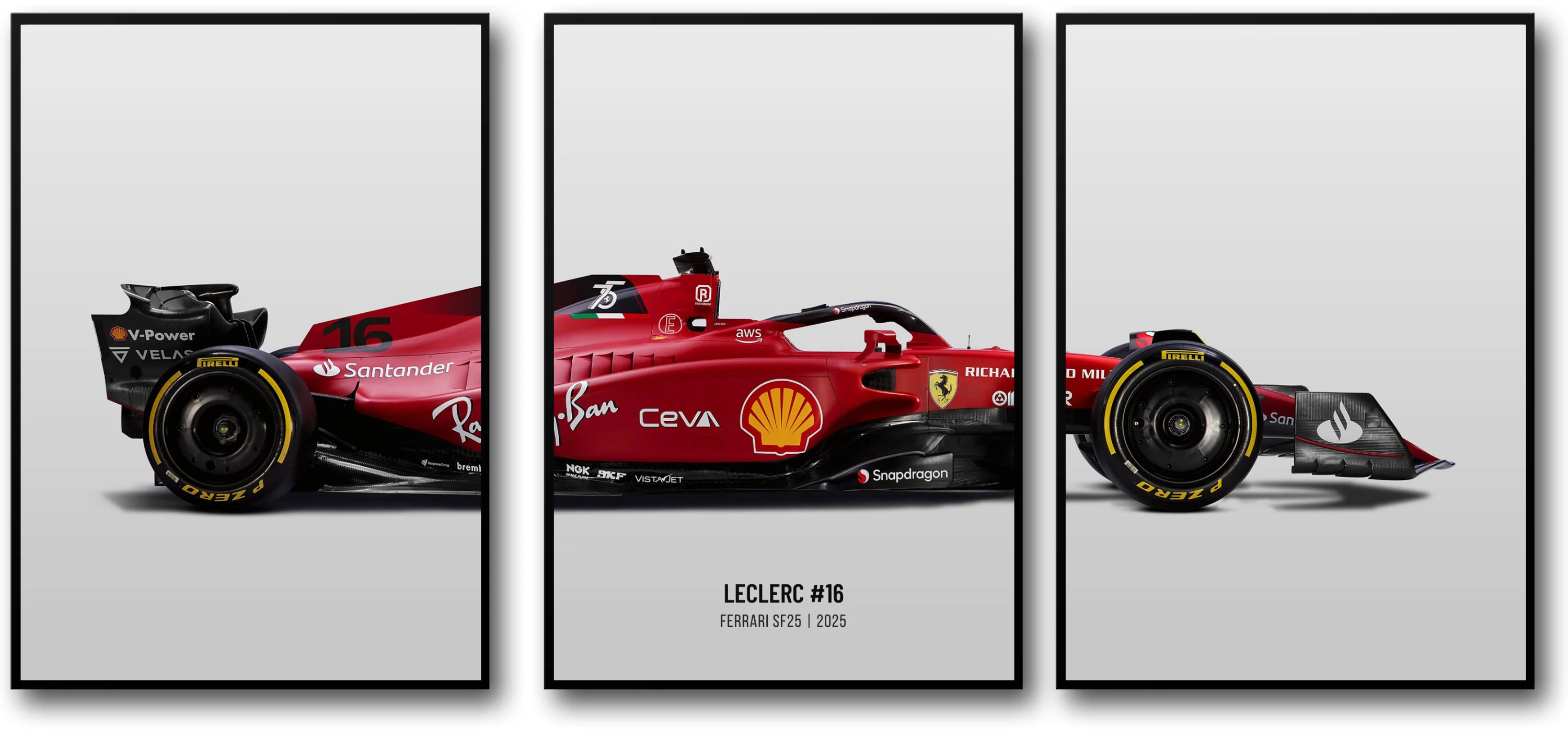 Ferrari F1 | Charles Leclerc 2025 | Triple Panel
