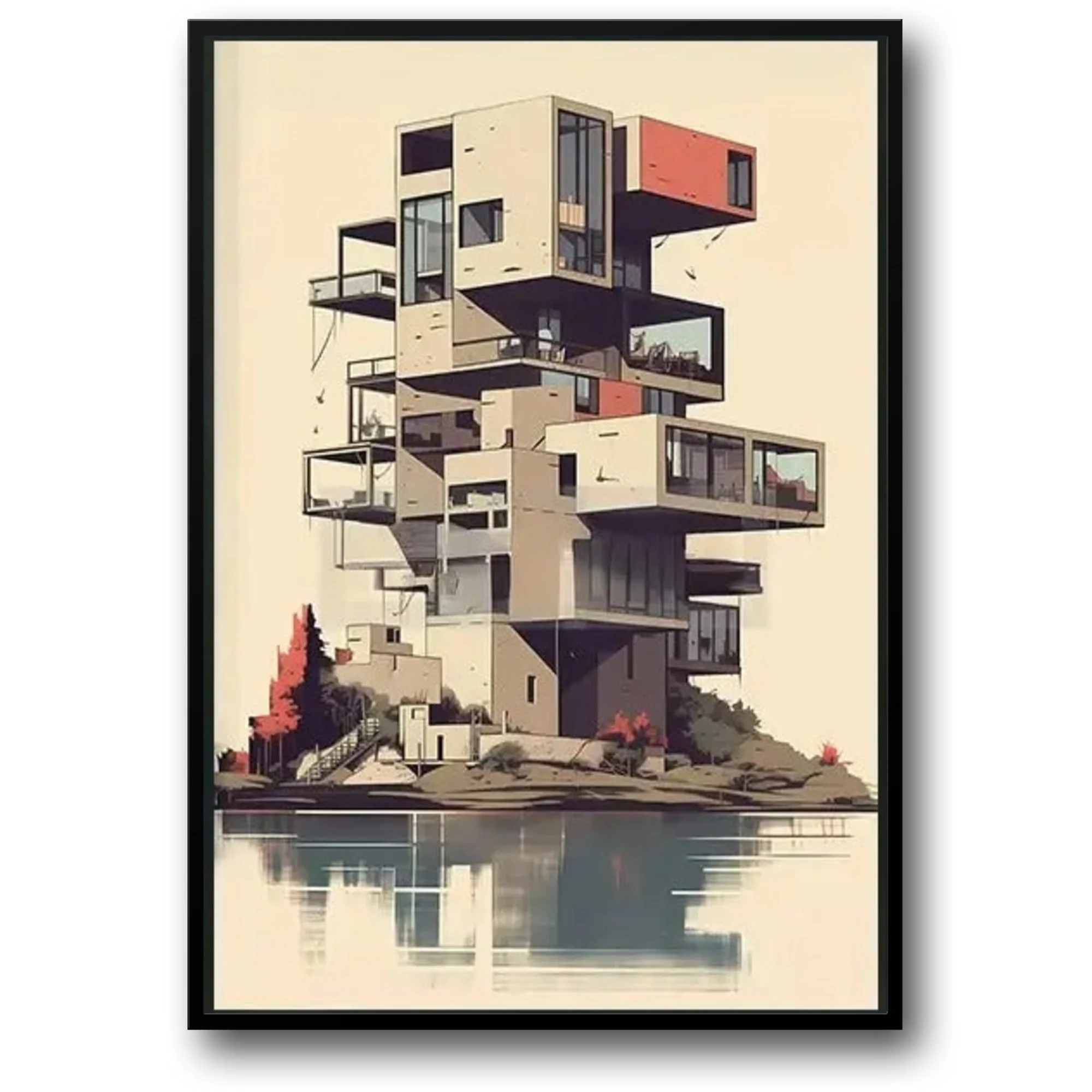 Lakeside Architecture | Minimalist Landscape