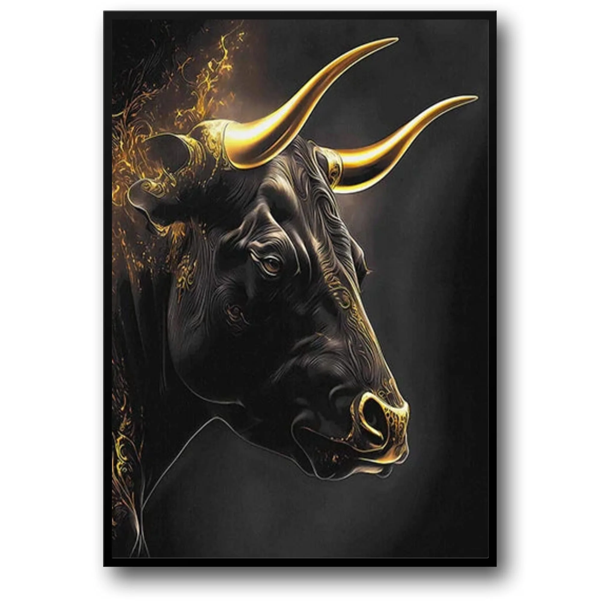 Bull & Bear | Modern Abstract Animal Art