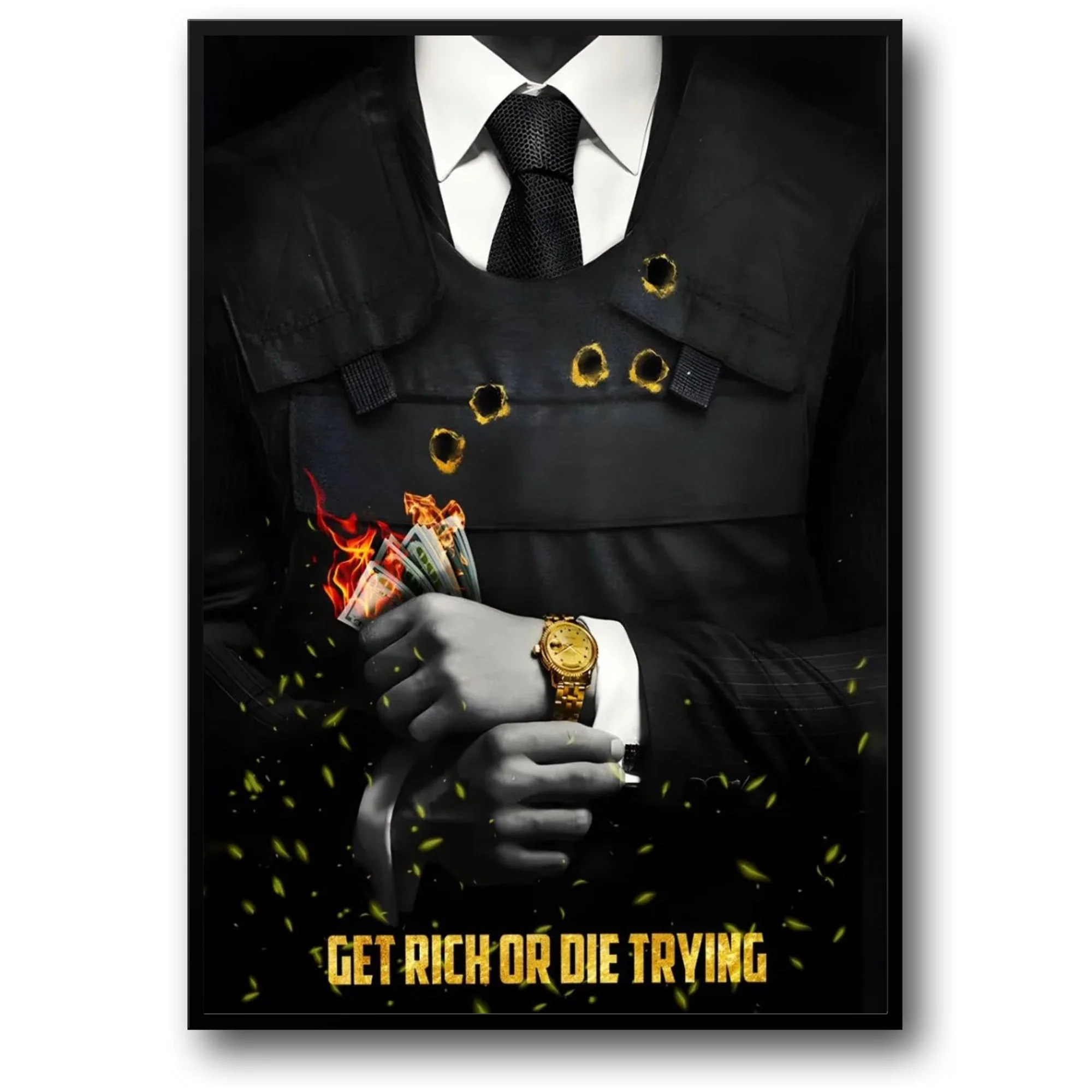 Get Rich or Die Trying | Motivational Artwork