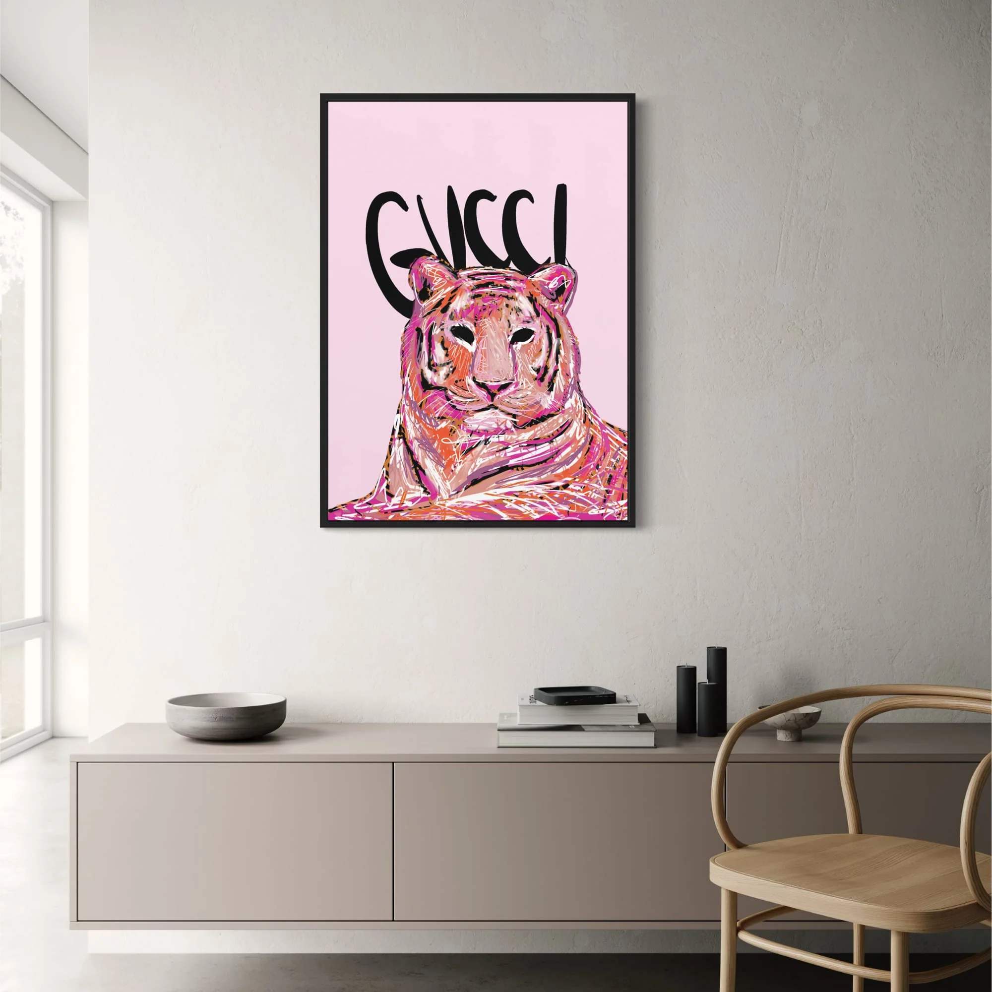 Gucci Tiger | Wildlife Fashion Illustration - Image 2