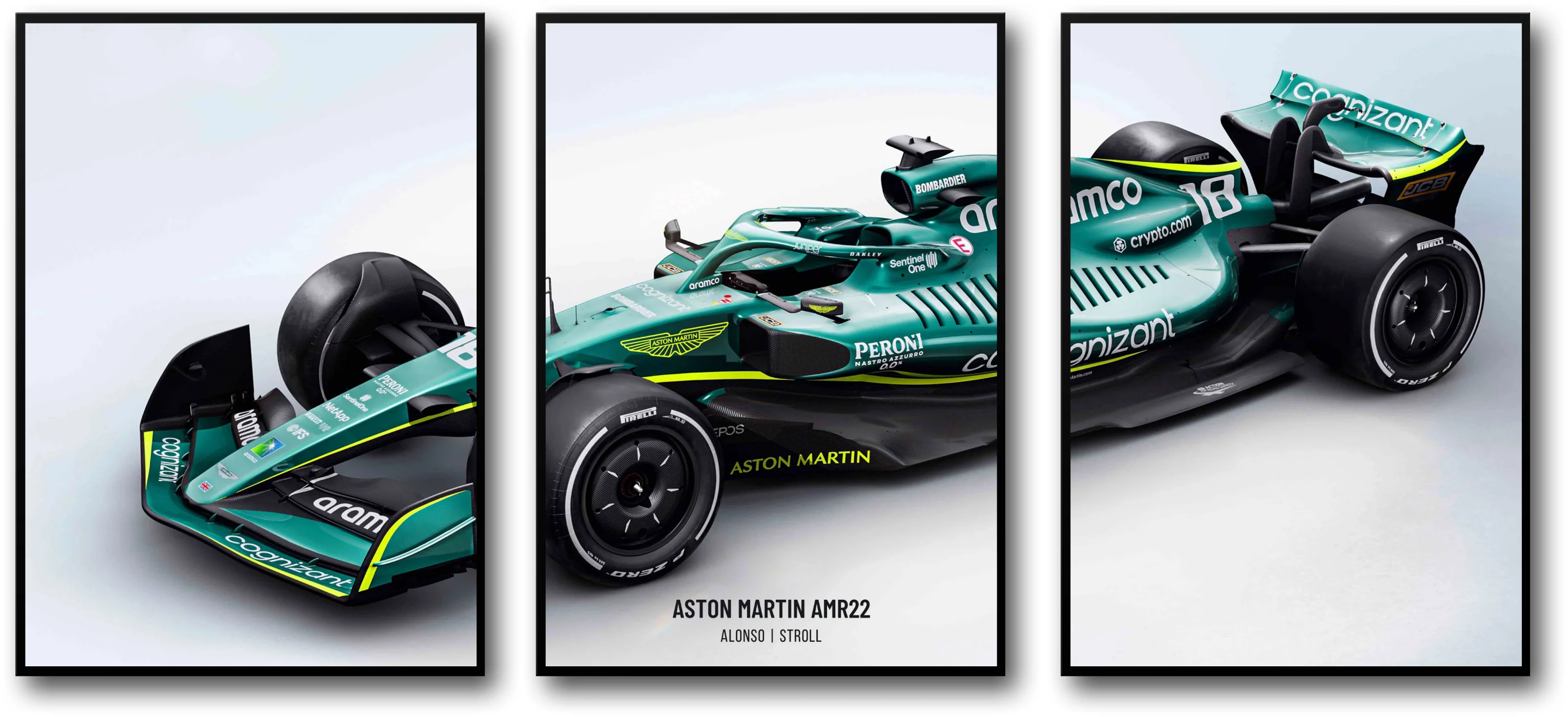 Aston Martin F1 | Triple Panel Art Set