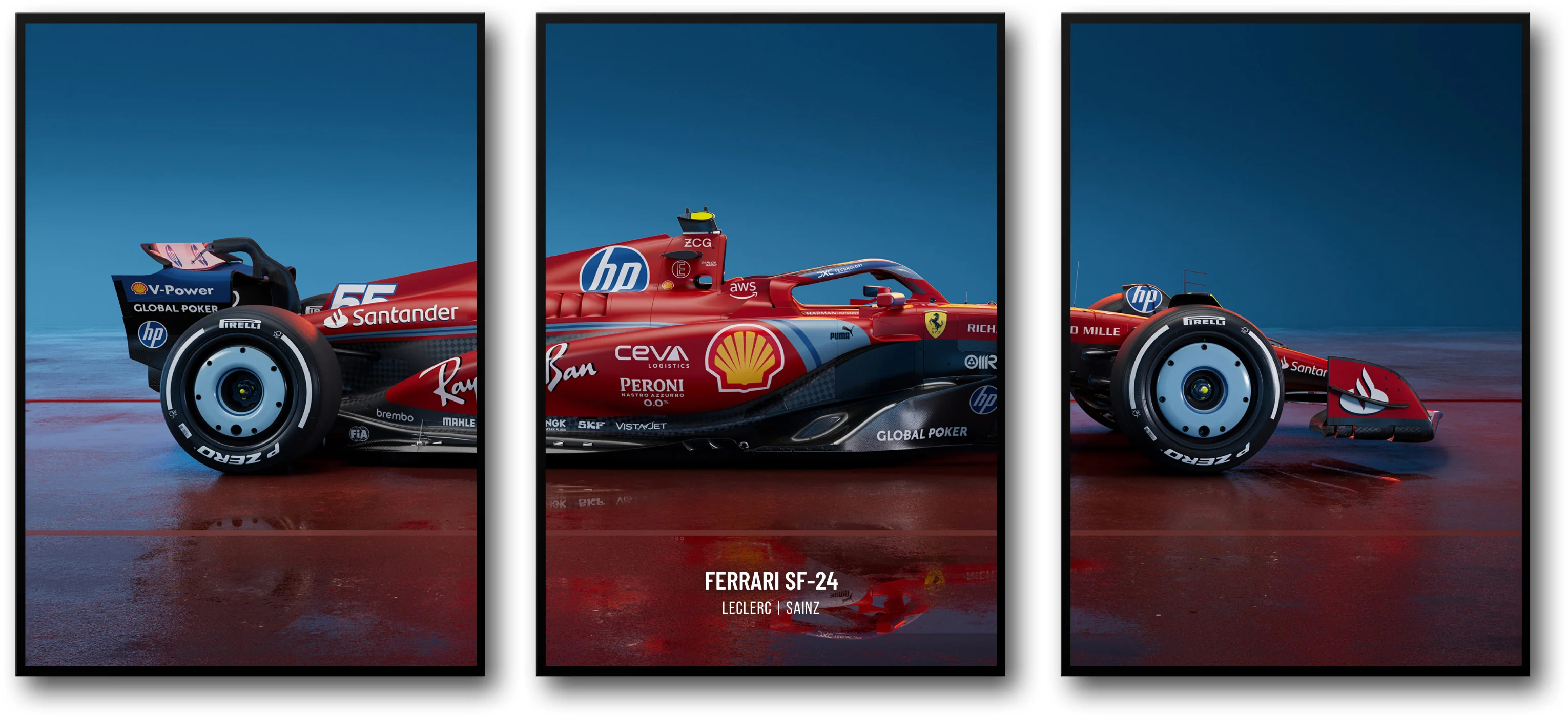 3-Piece F1 Set | Ferrari Racing | Leclerc & Hamilton