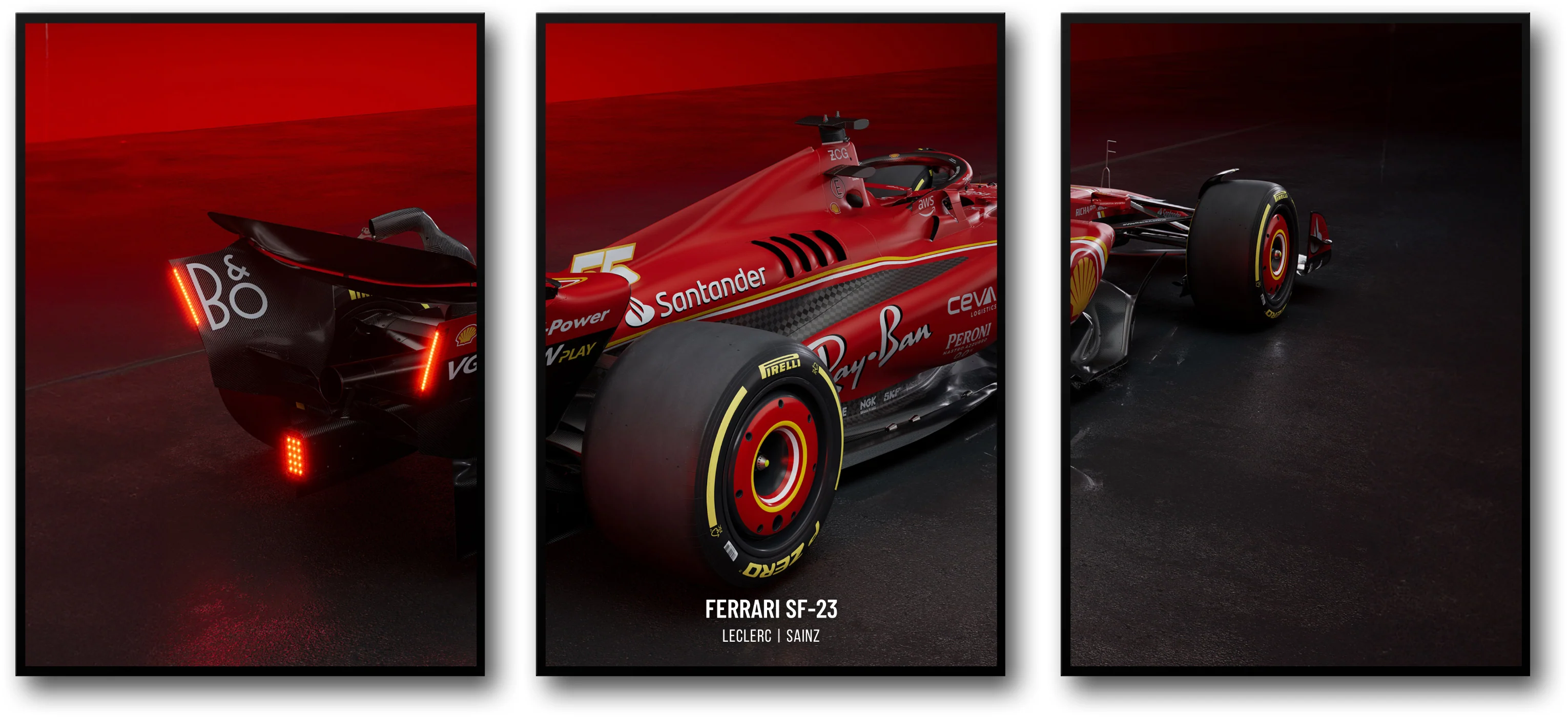 Ferrari F1 | Grand Prix Racing | Leclerc & Hamilton | 3-Piece Set
