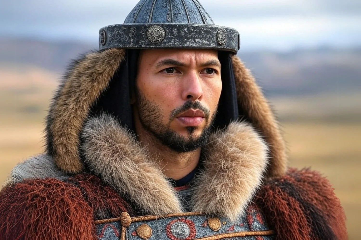 Andrew Tate | Mongolian Warrior Portrait